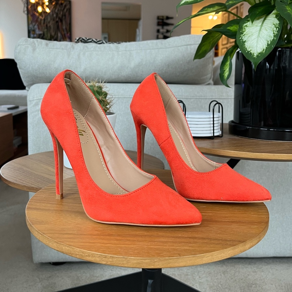 Orange High heels